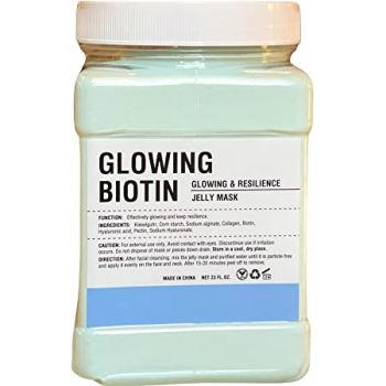 Glowing Biotin SPA Hydro jelly mask 650g Jar for beauty salon